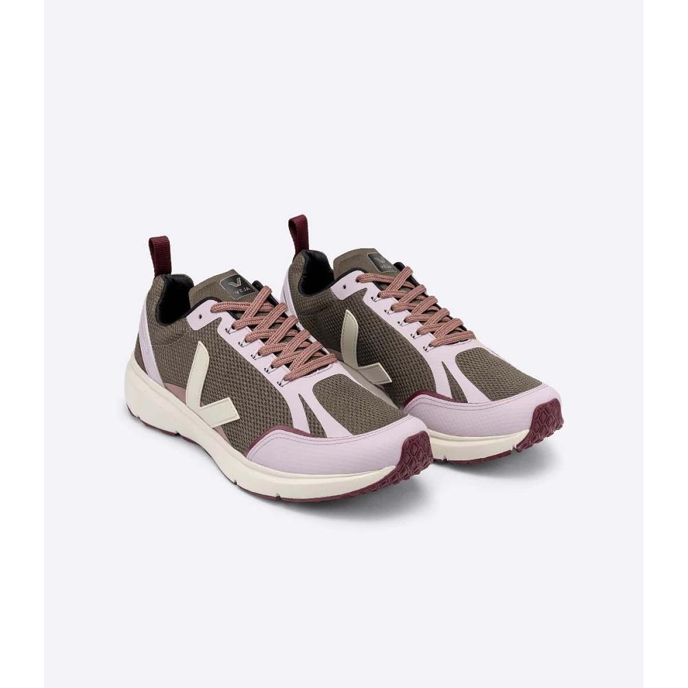 Veja CONDOR 2 ALVEOMESH Women's Shoes Pink/Khaki | NZ 467FDN